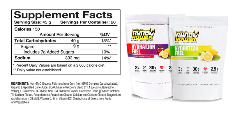 HYDRATION FUEL ELECTROLYTE DRINK MIX