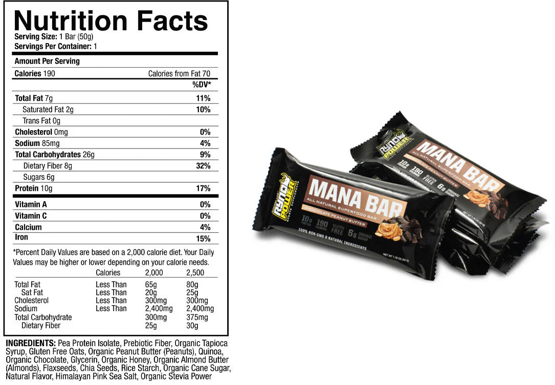 MANA Protein Bar Chocolate Peanut Butter